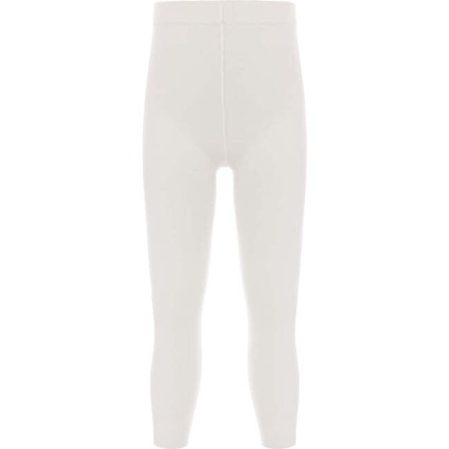 Plain Cotton Tights, Cream