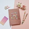 Liberty of London A5 Personalised Velvet Ruled Notebook, Blush - Other Accessories - 2