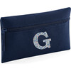 Liberty of London Personalised Pencil Case, Navy - School Supplies - 1 - thumbnail