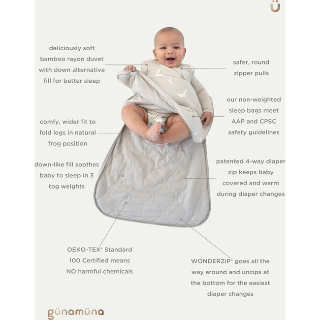 Sleep Bag Premium Duvet, 1.0  TOG,Bouquet - Sleep Sacks - 4