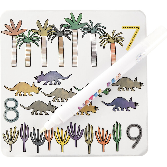 Dinosaur Magic Water Colour-In Cards - Arts & Crafts - 3