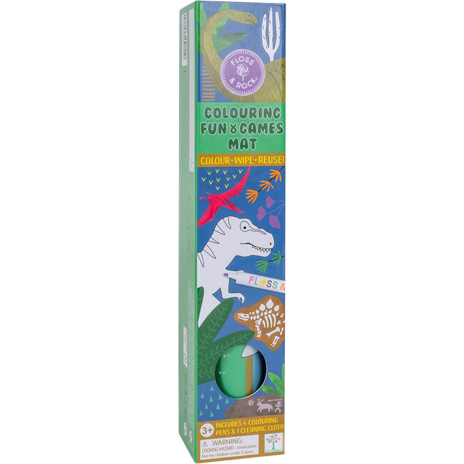 Dino Colouring Fun and Games Mat - Arts & Crafts - 1