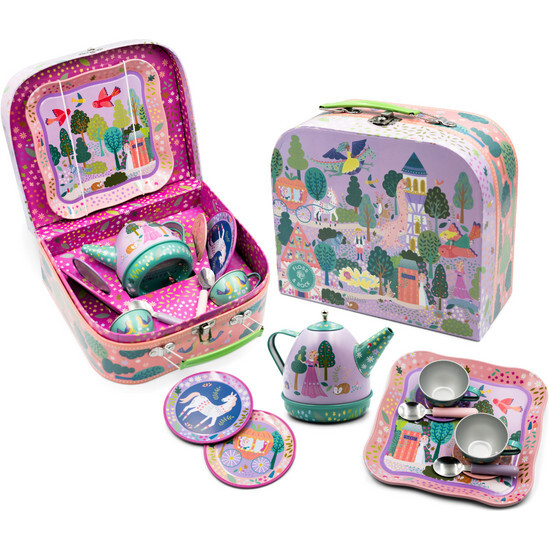 Fairy Tale 11pc Musical Tin Tea Set