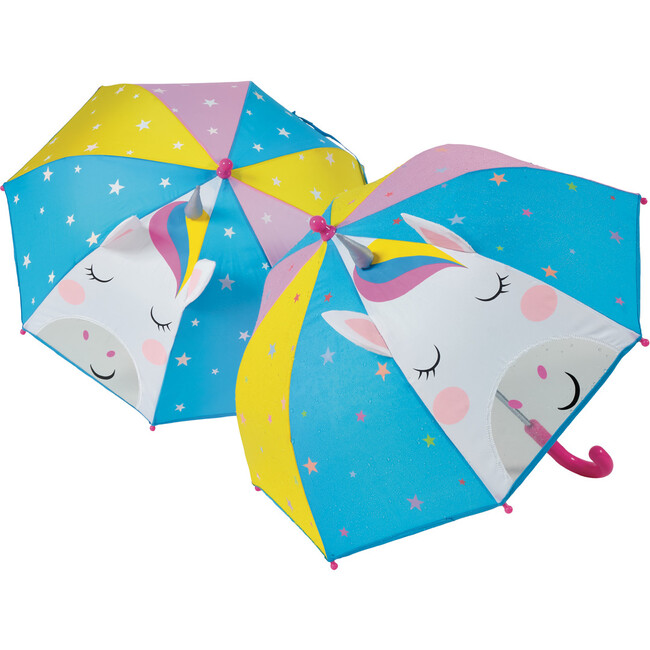3D Rainbow Unicorn Umbrella - Umbrellas - 1