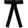 Rosette Velvet Long Tail Clip, Black - Bows - 1 - thumbnail