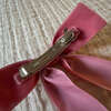 Mademoiselle Velvet Bow, Rose - Hair Accessories - 3 - thumbnail