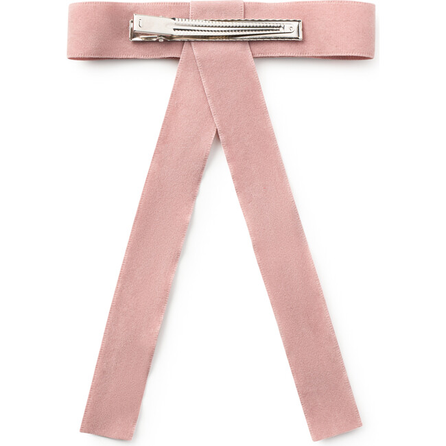 Scarlett Suede Long Tail Clip, Rose