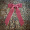 Mademoiselle Velvet Bow, Rose - Hair Accessories - 4 - thumbnail