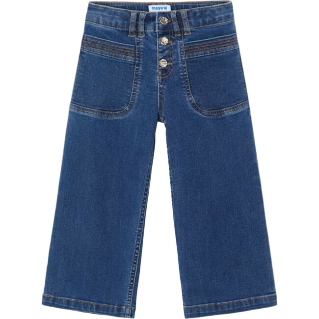 Girl's Flared Jeans, Blue