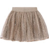 Girl Tulle Skirt, Brown - Skirts - 1 - thumbnail
