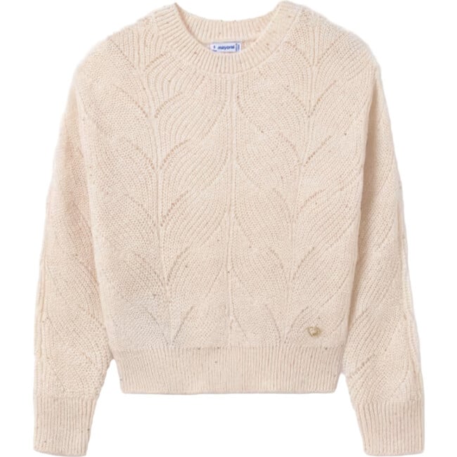 Girl Sequin Jumper, Beige