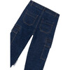 Girl's Cargo Jeans, Blue - Jeans - 2 - thumbnail