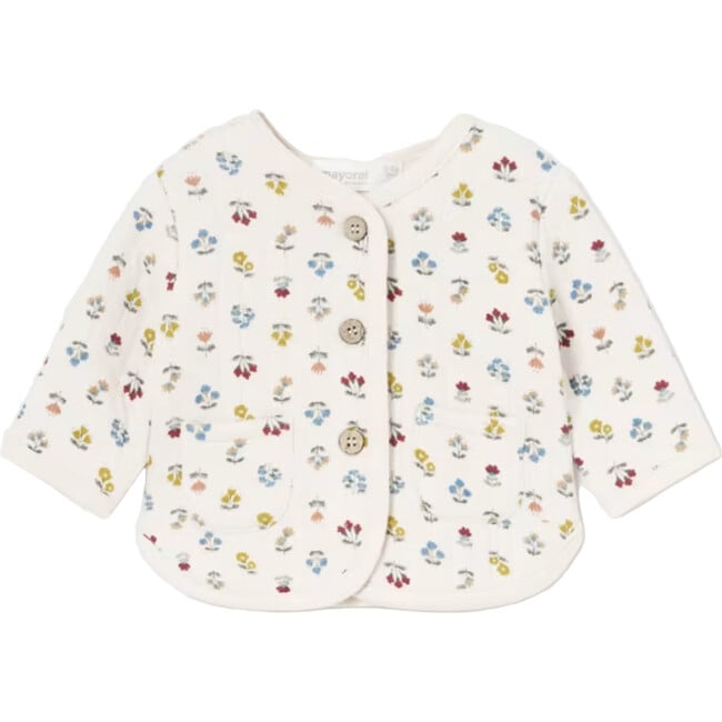 Newborn Girl 3 Piece Floral Set, Pink - Mixed Apparel Set - 2