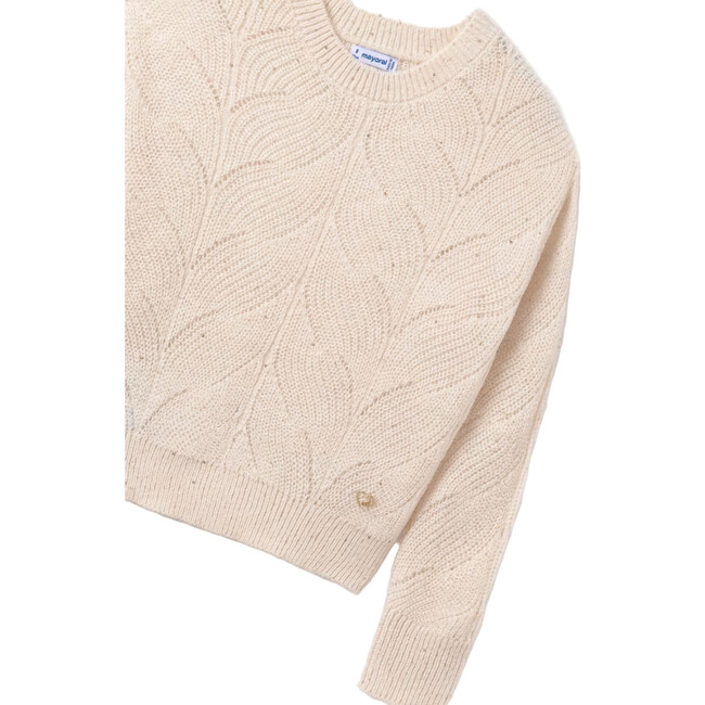Girl Sequin Jumper, Beige