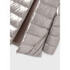 Girl's Fur Hooded Jacket, Pink - Jackets - 2 - thumbnail