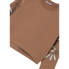 Girl Sleeve Detail Sweatshirt, Brown - Sweatshirts - 2 - thumbnail