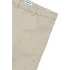 Girl Studded Trousers, Beige - Pants - 2 - thumbnail