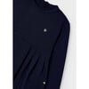 Girl's Roma Knit Dress, Navy - Dresses - 2 - thumbnail