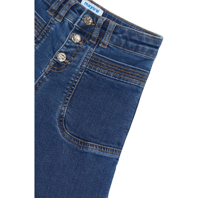 Girl's Flared Jeans, Blue - Jeans - 3