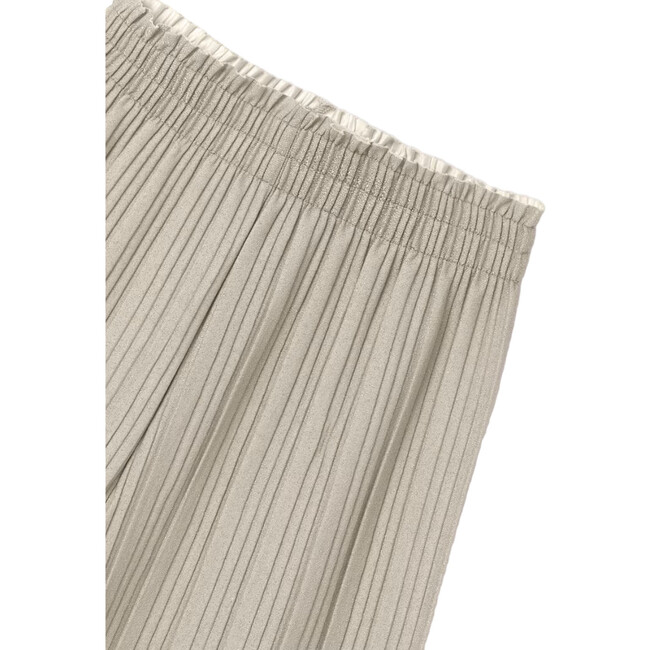 Girl Pleated Trousers, Beige