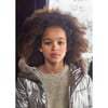 Girl's Fur Hooded Jacket, Pink - Jackets - 3 - thumbnail