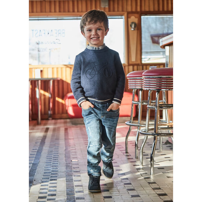 Jeans Used Look Boys, Blue - Jeans - 3