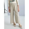 Girl Pleated Trousers, Beige - Pants - 3 - thumbnail