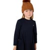 Girl's Roma Knit Dress, Navy - Dresses - 3 - thumbnail