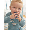 Newborn Boy Tricot Romper, Blue - Rompers - 4 - thumbnail