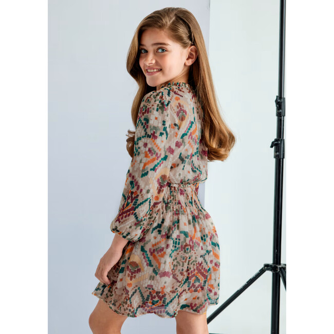 Girl Print Dress, Florals - Dresses - 3