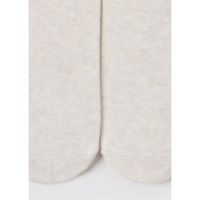 Newborn Girl Tights, Cream - Tights - 2