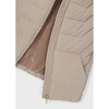 Padded Vest for Girls, Beige - Vests - 2