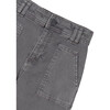 Girl Flared Twill Trousers, Grey - Pants - 2 - thumbnail