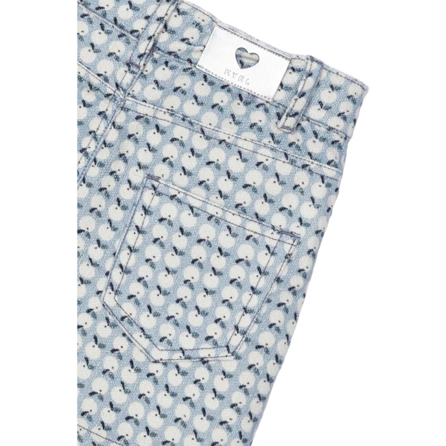 Girl Floral Corduroy Skirt, Silver