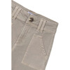 Girl Flared Twill Pants, Grey - Pants - 2 - thumbnail