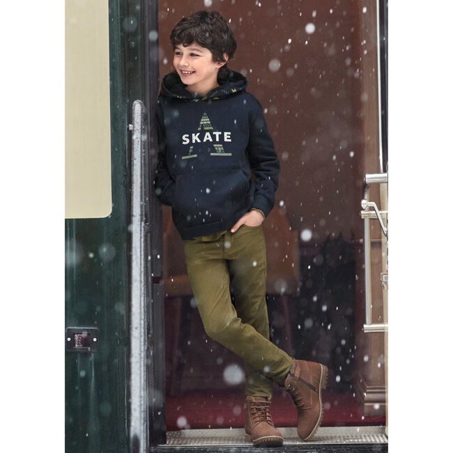 Slim Fit Pants Boys, Green - Pants - 3