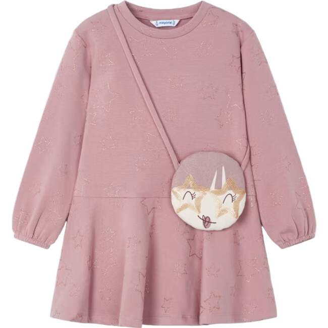 Girl Dress with Bag, Pink