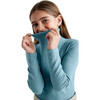 Girl Basic Turtleneck Jumper, Blue - Sweaters - 3