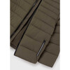 Boys' Quilted Coat With Reflective Details, Brown - Coats - 2