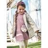 Girl Dress with Bag, Pink - Dresses - 3 - thumbnail