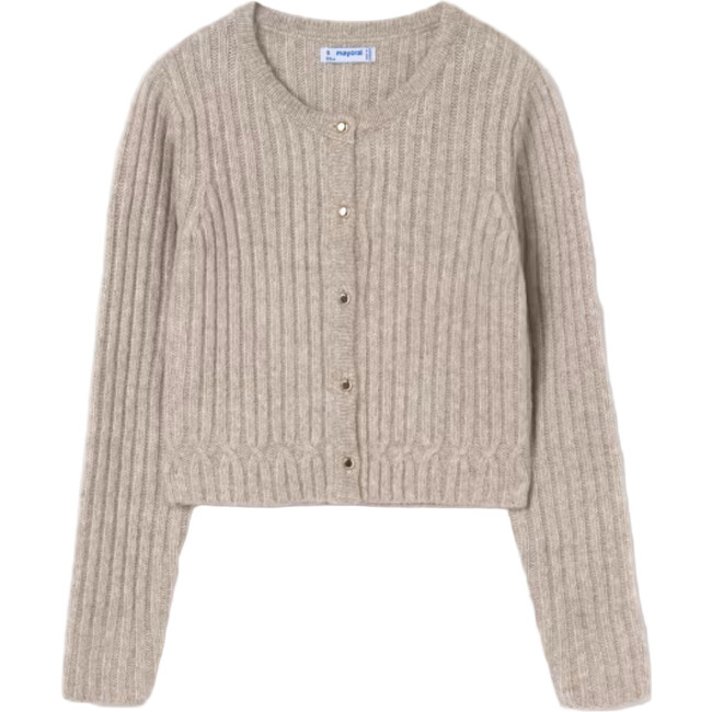 Girl Knit Cardigan, Beige