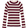 Girl Knit Turtleneck, Purple - Sweaters - 1 - thumbnail