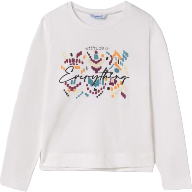 Girl Graphic T-Shirt, White