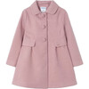 Girl Formal Coat, Pink - Coats - 1 - thumbnail