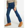 Girl Basic Flared Jeans, Blue - Jeans - 5