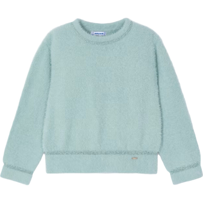 Girl Fur Sweater, Blue