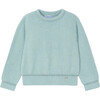 Girl Fur Sweater, Blue - Sweaters - 1 - thumbnail