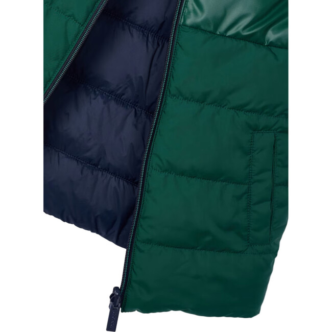 Boys' Reversible Quilted Vest, Navy - Vests - 3