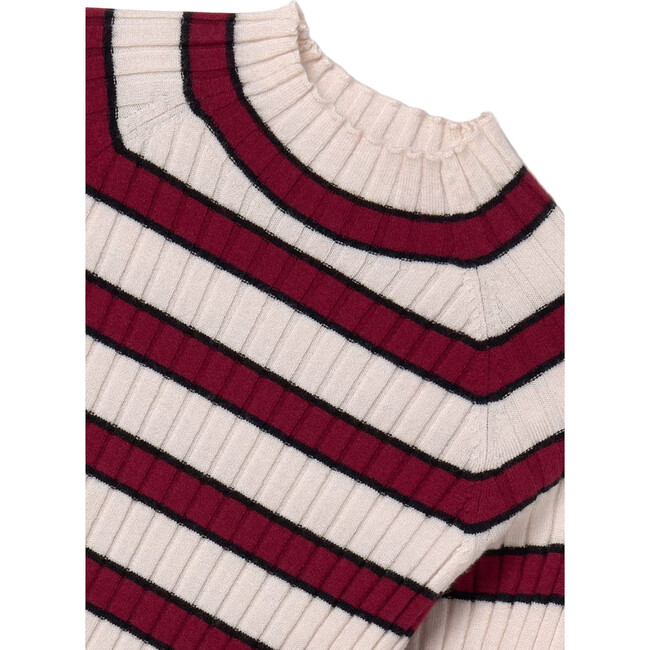 Girl Knit Turtleneck, Purple - Sweaters - 2