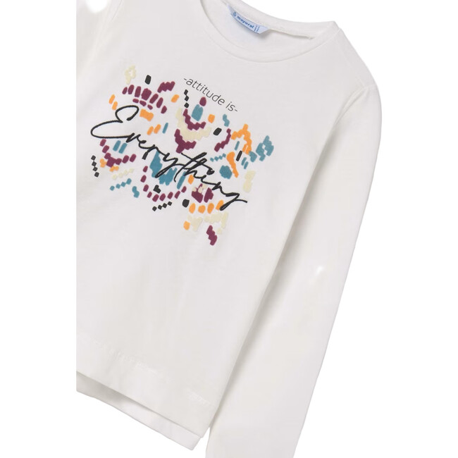 Girl Graphic T-Shirt, White - T-Shirts - 2